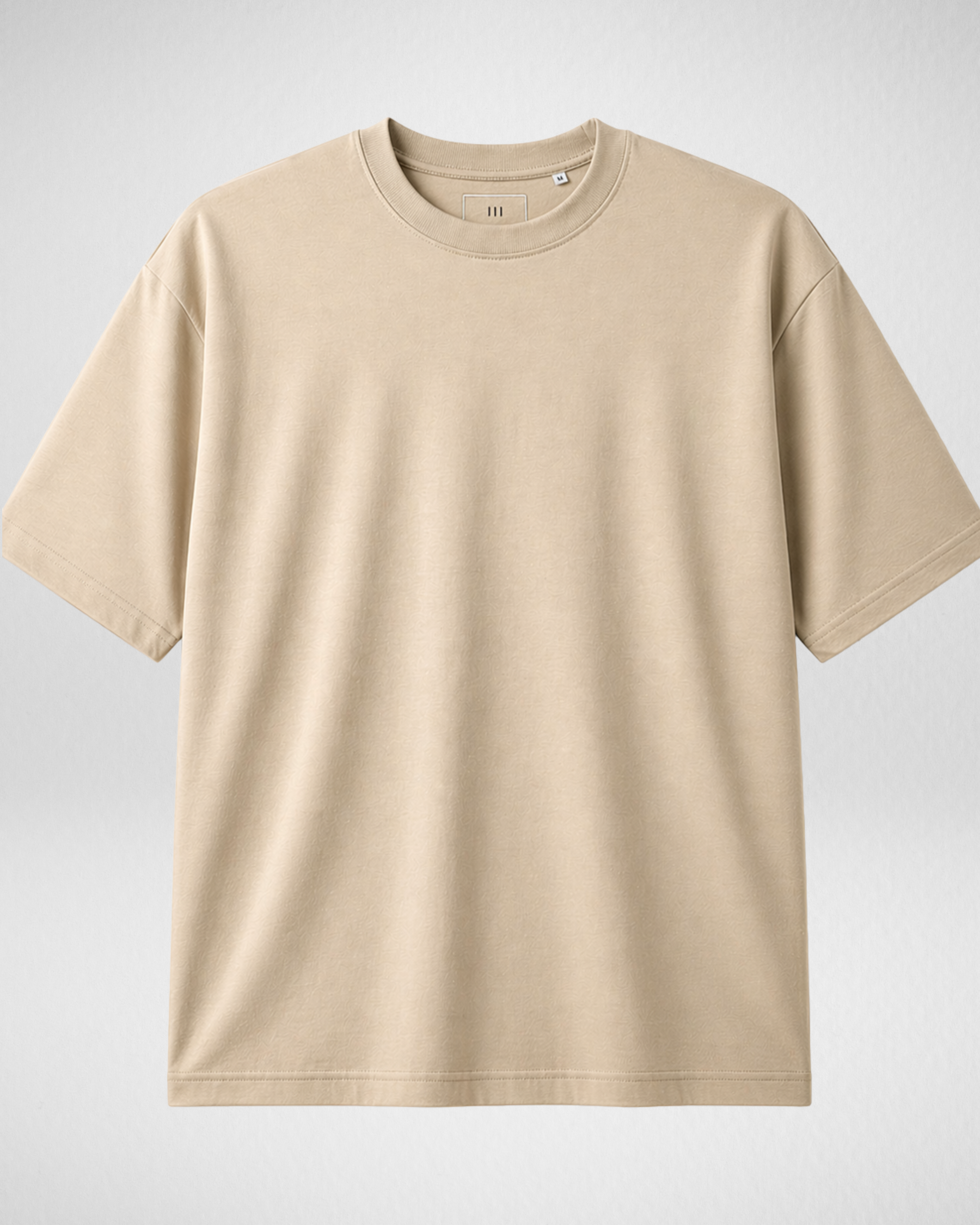 Beige | Drop Shoulder T-Shirt | (Code 5385)
