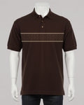 Diamond Pattren| Polo | Dark Brown (Code 4661)