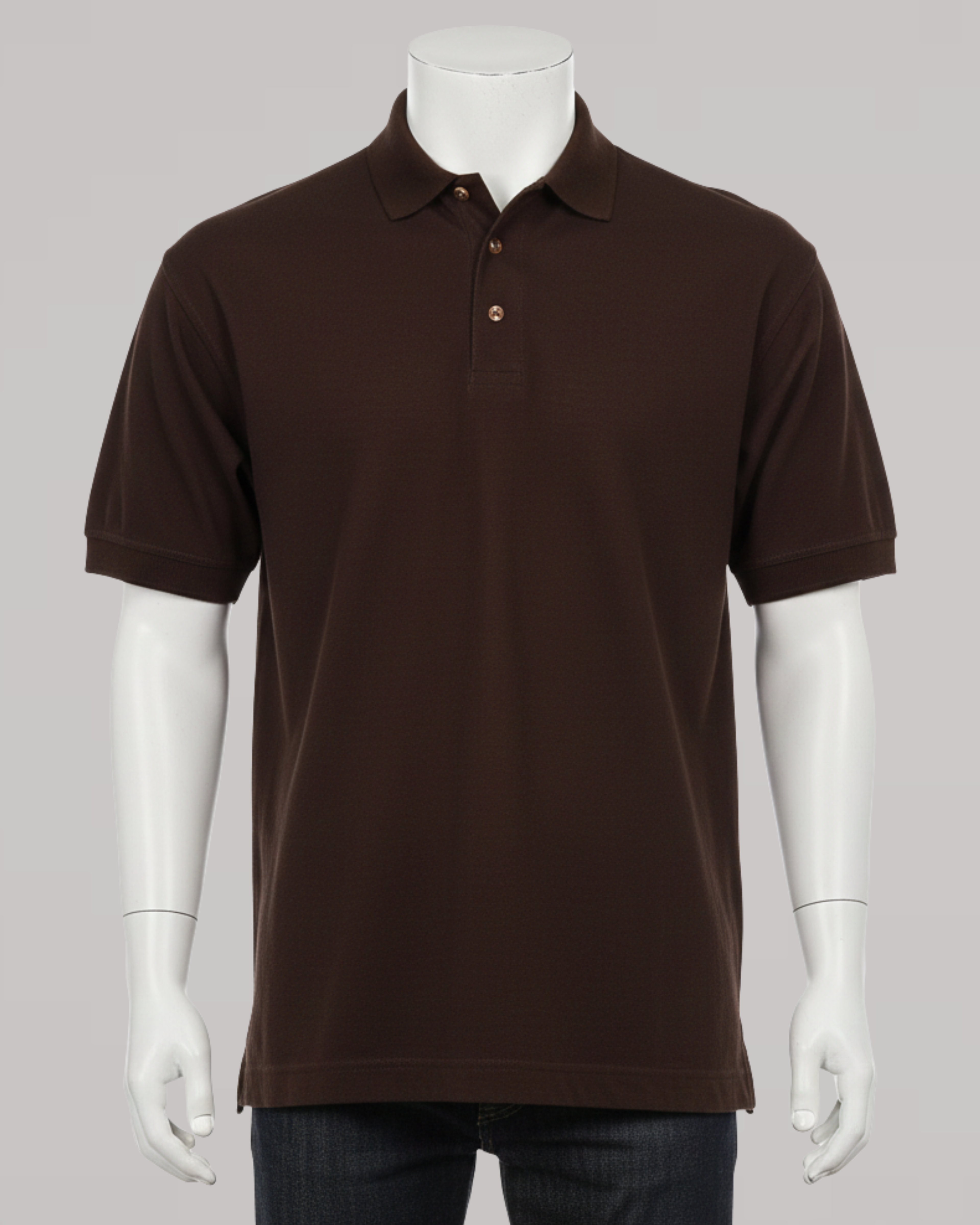 Dark Brown | Polo | T-Shirt (Code 3205)