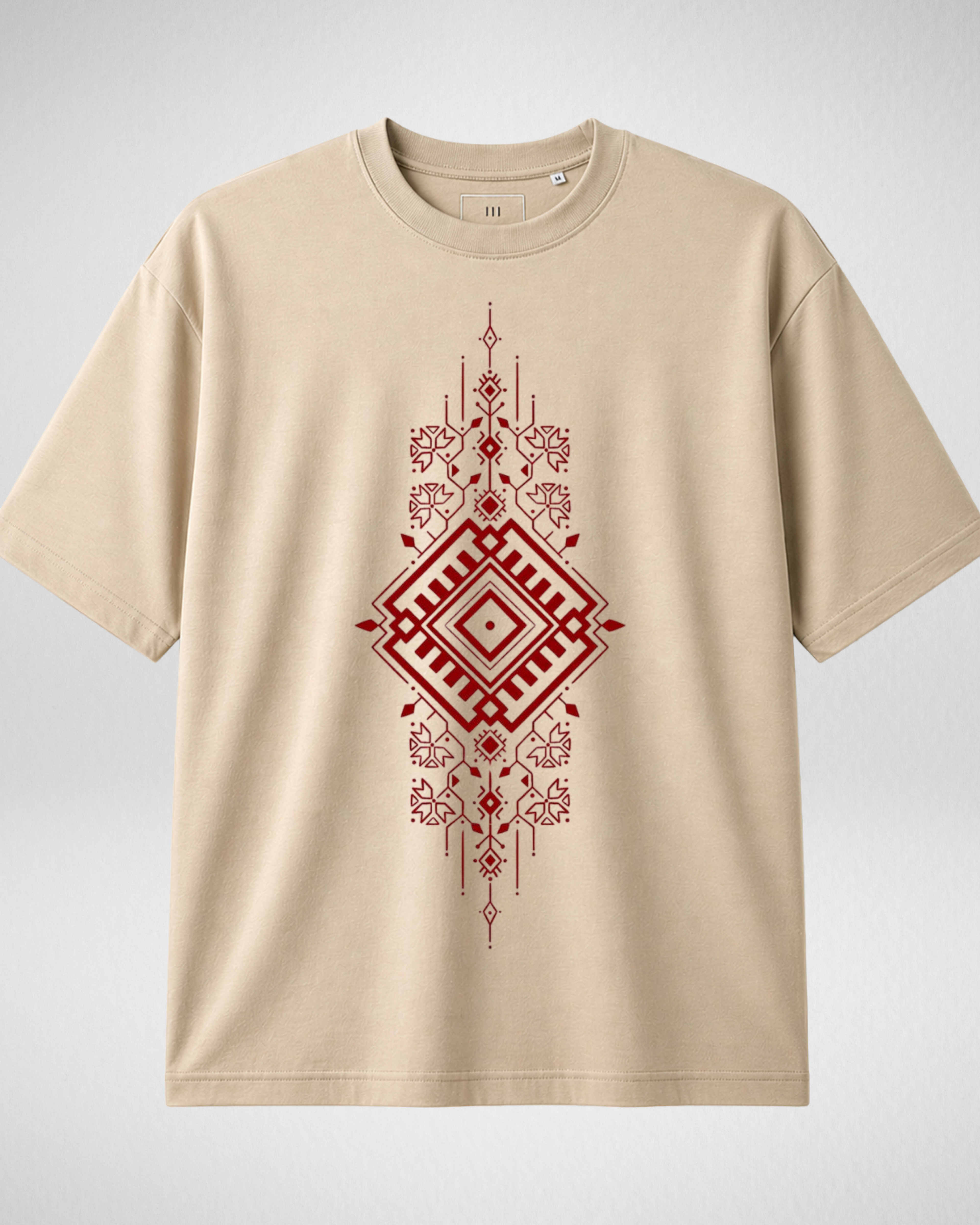 Premium | Printed Drop Shoulder | 3 Color Optional | (Code 5071)