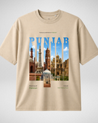Punjab | Printed Drop Shoulder | Beige (Code 5369)
