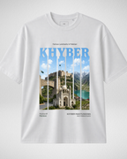 Khyber | Printed Drop Shoulder | White (Code 5370)