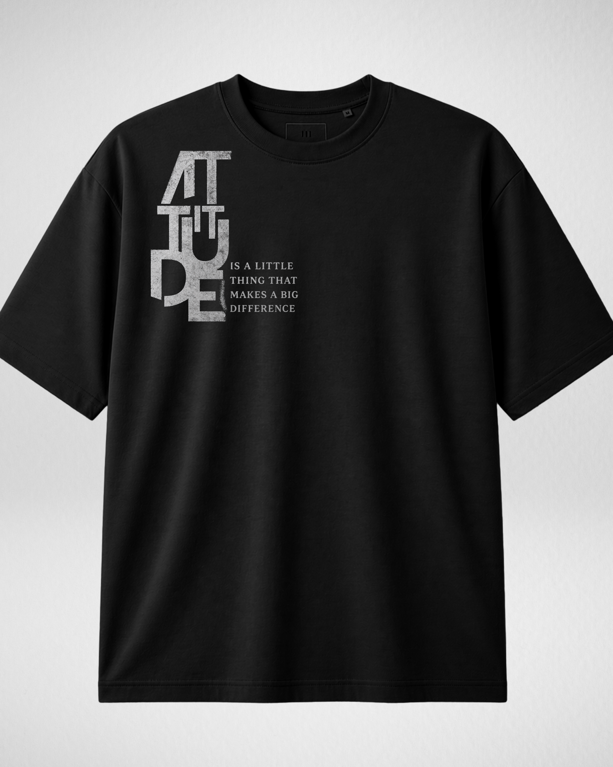 Attitude | Drop Shoulder | Black (Code 5377)