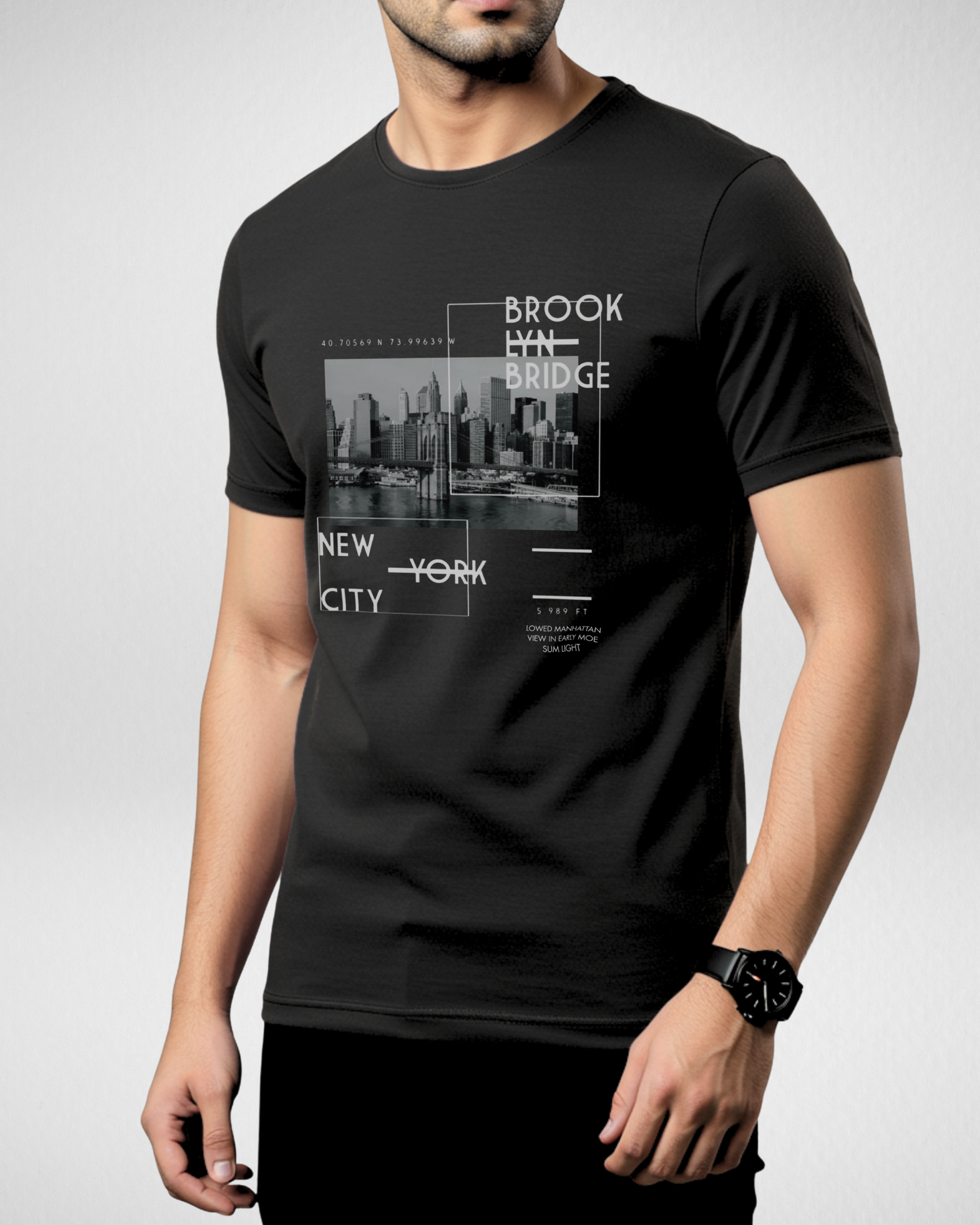 Brooklyn | T-Shirt | Black (Code 4510)
