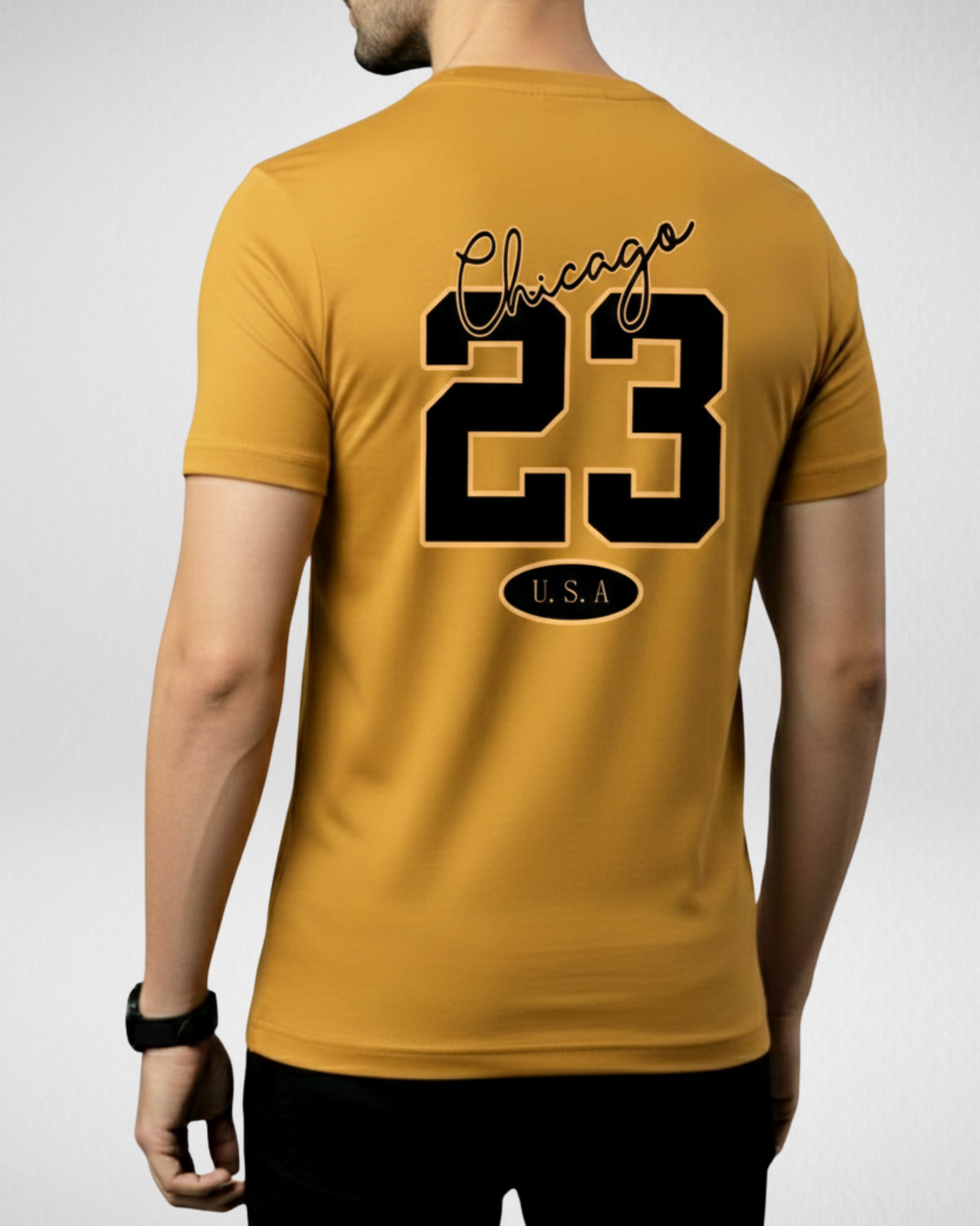 Chicago | T-Shirt | Mustard (Code 4526)