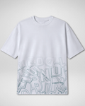 Premium | Printed Drop Shoulder | White | (Code 4902)