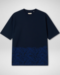Premium | Printed Drop Shoulder | Navy Blue | (Code 4901)