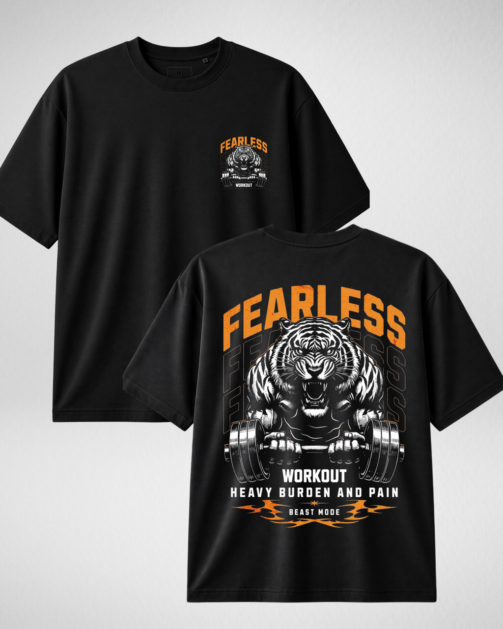 Fearless | Drop Shoulder | Black (Code 5119)