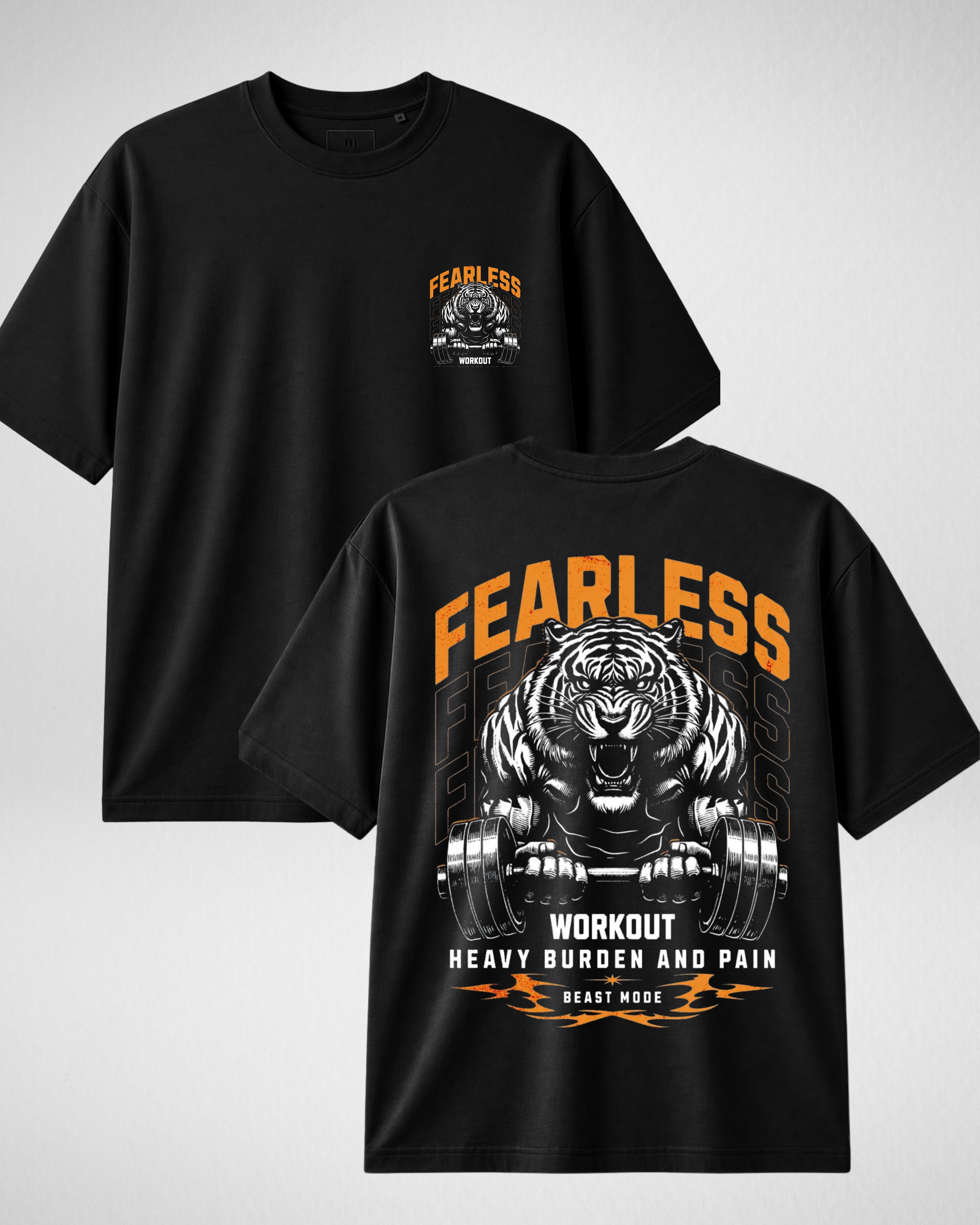 Fearless | Drop Shoulder | Black (Code 5119)