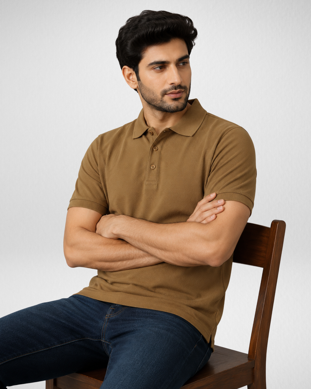 Brown | Polo | T-Shirt (Code 3204)