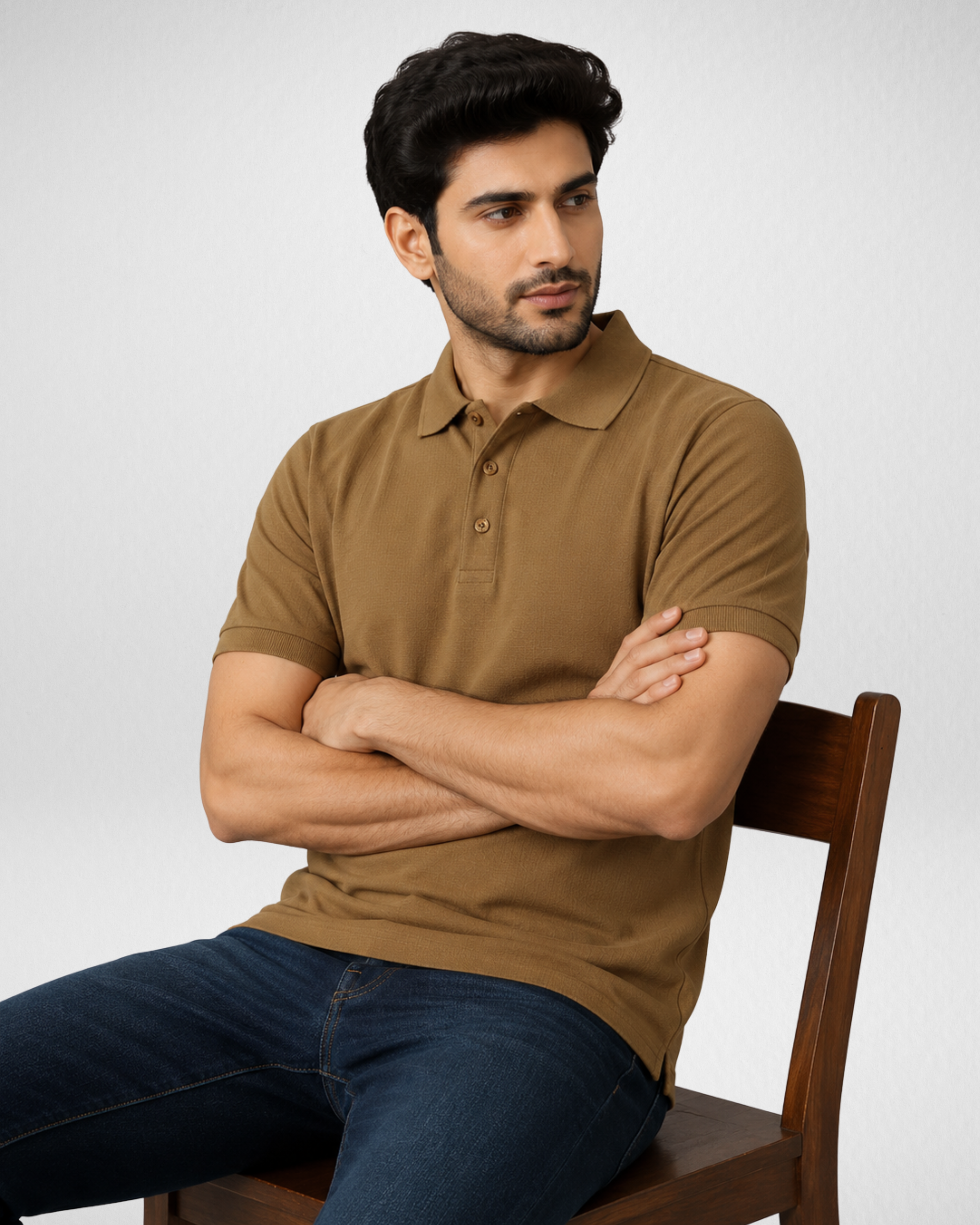 Brown | Polo | T-Shirt (Code 3204)