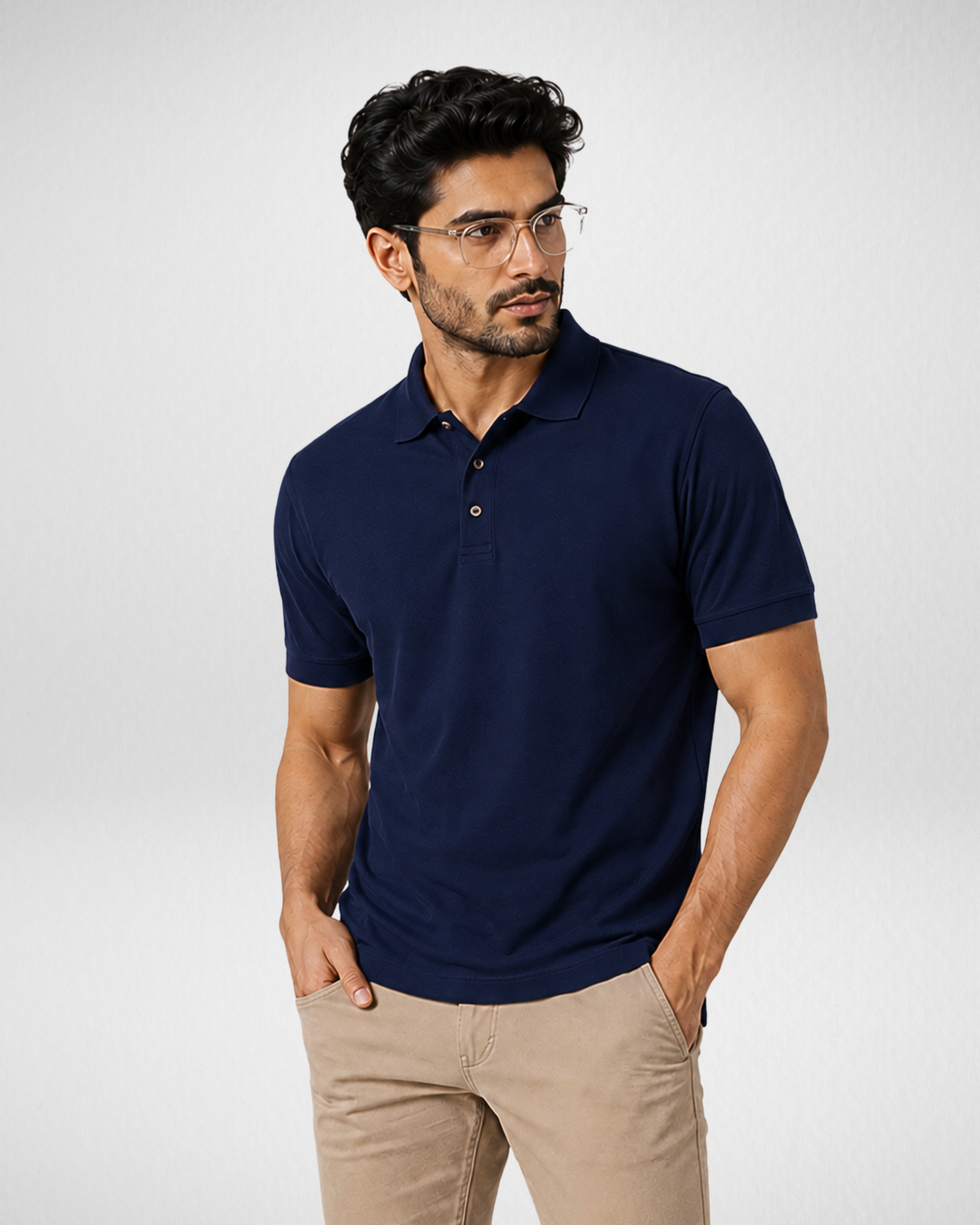 Navy | Polo | T-Shirt (Code 3197)