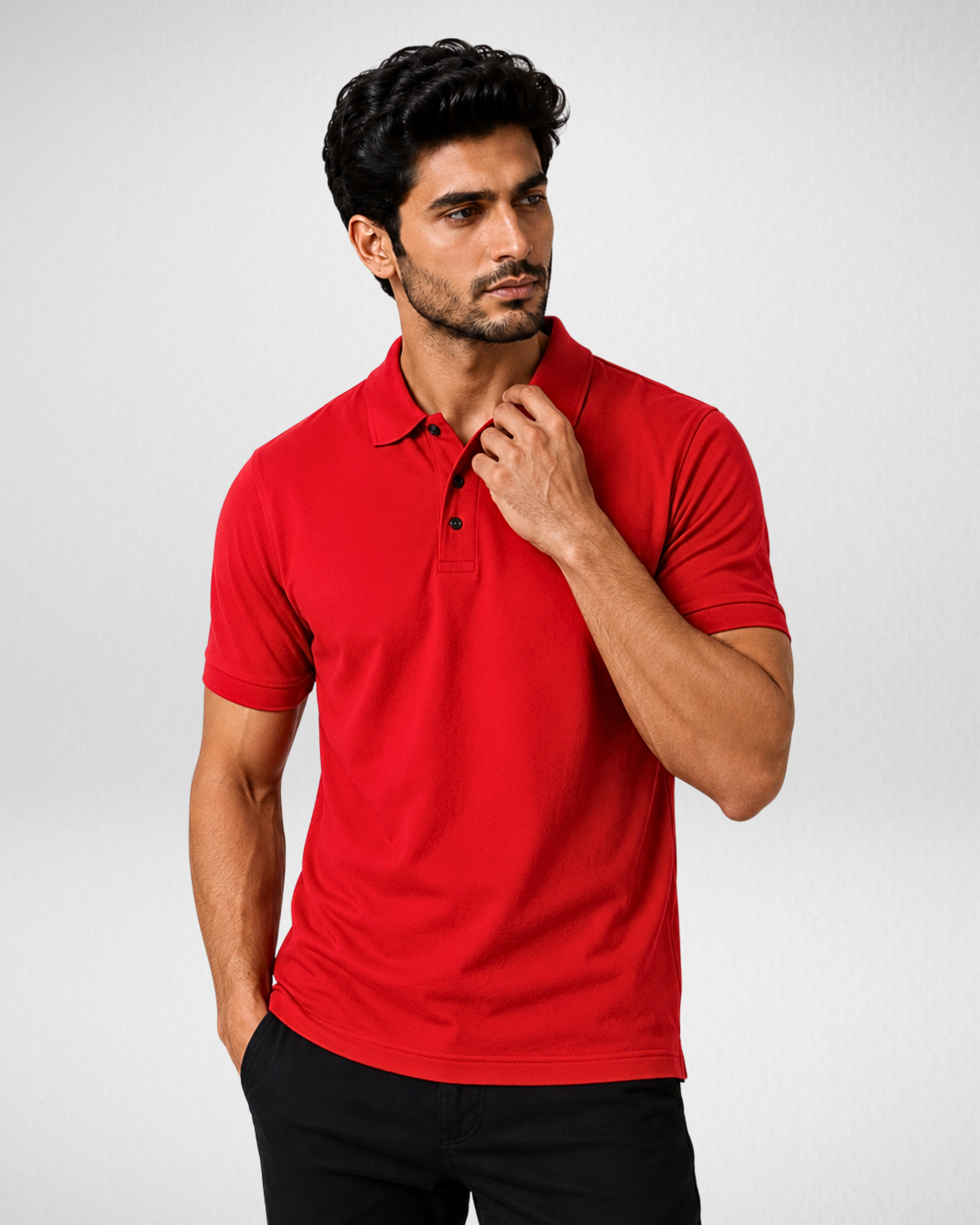 Red | Polo | T-Shirt (Code 3201)