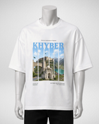 Khyber | Printed Drop Shoulder | White (Code 5370)