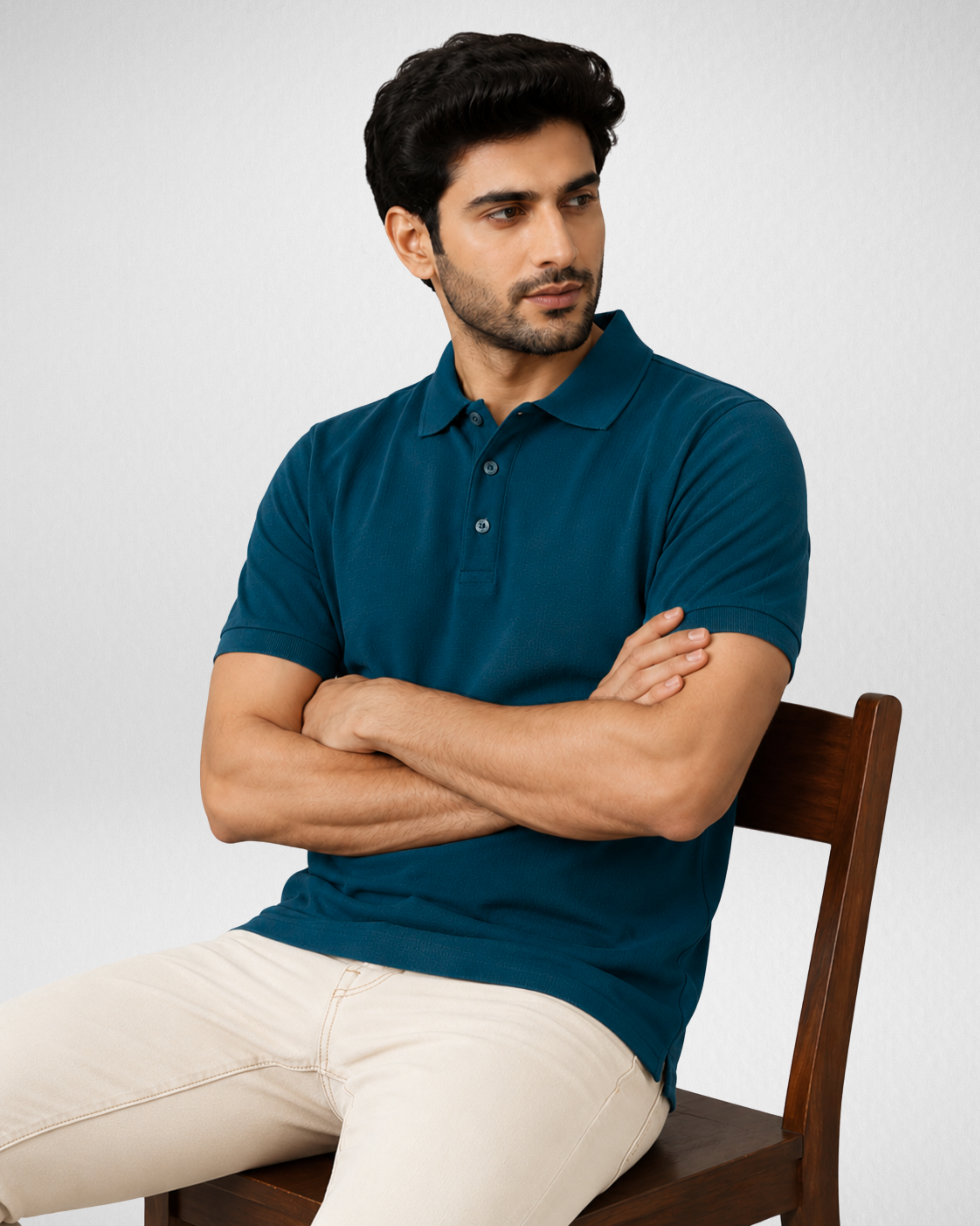 Petroleum Blue | Polo | T-Shirt (Code 4444)