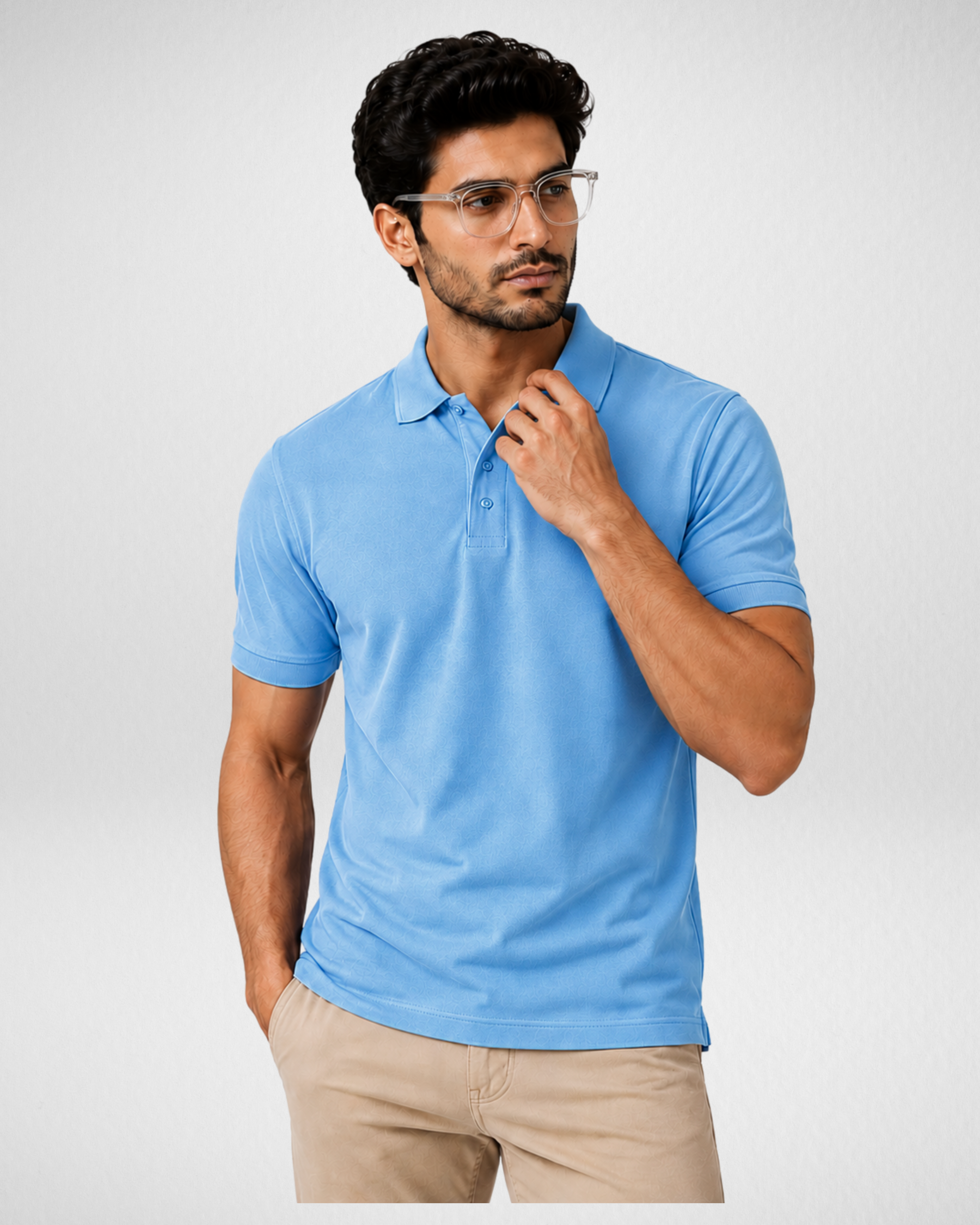 Sky Blue | Polo | T-Shirt (Code 4440)