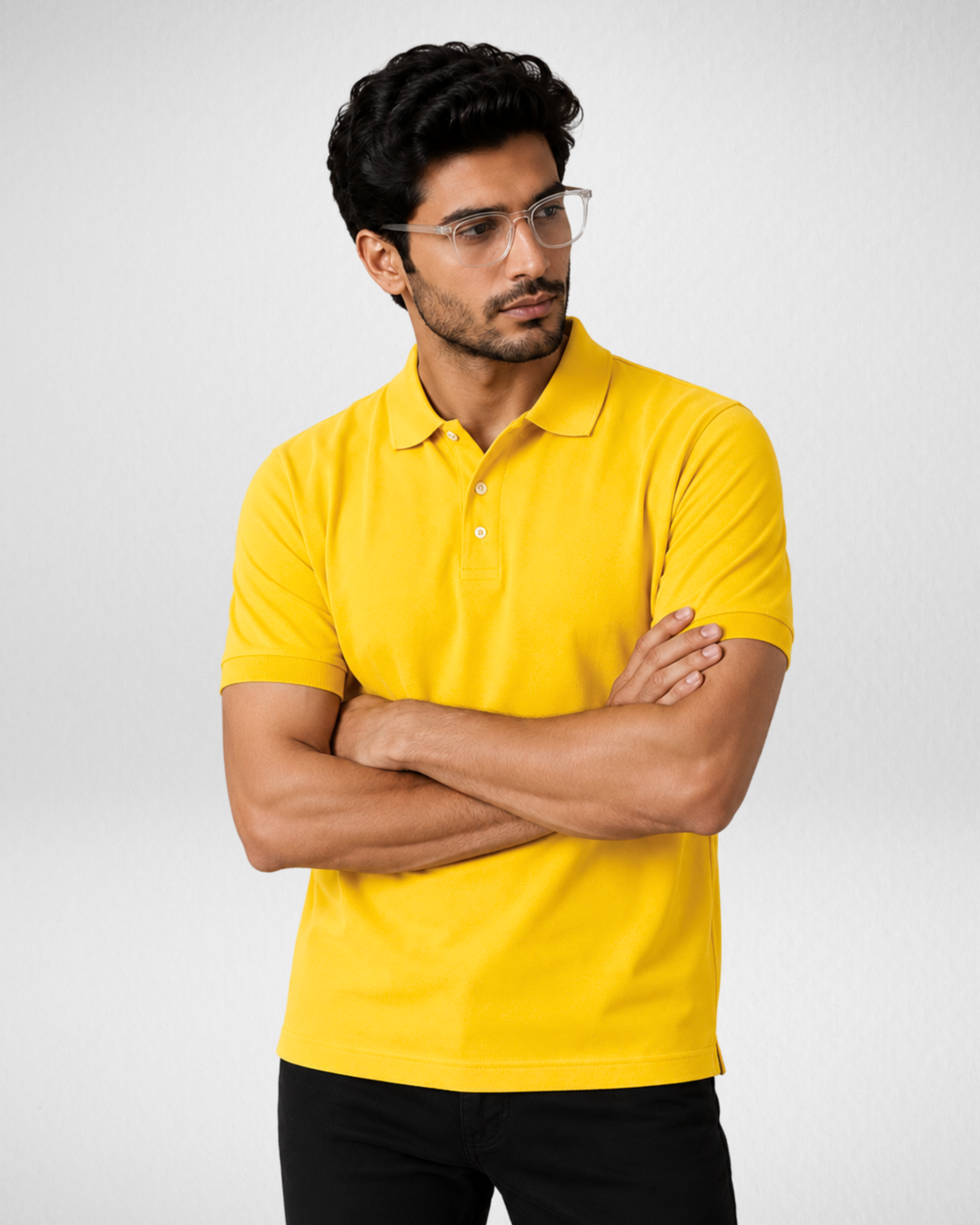 Yellow | Polo | T-Shirt (Code 4439)
