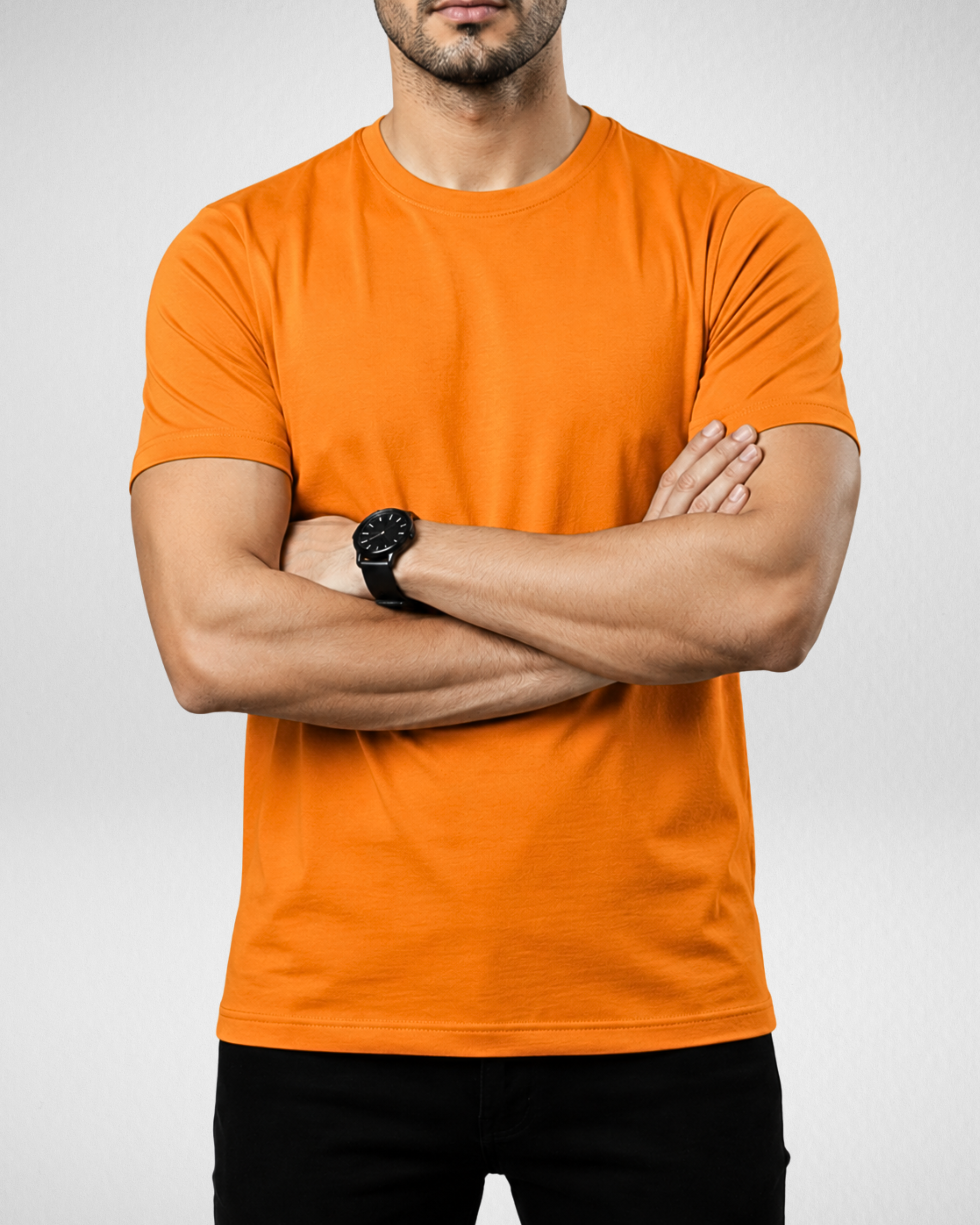 Orange | Basic T-Shirt | (Code 3257)