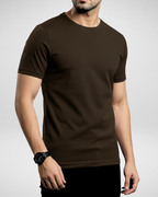 Dark Brown | Basic T-Shirt | (Code 3107)