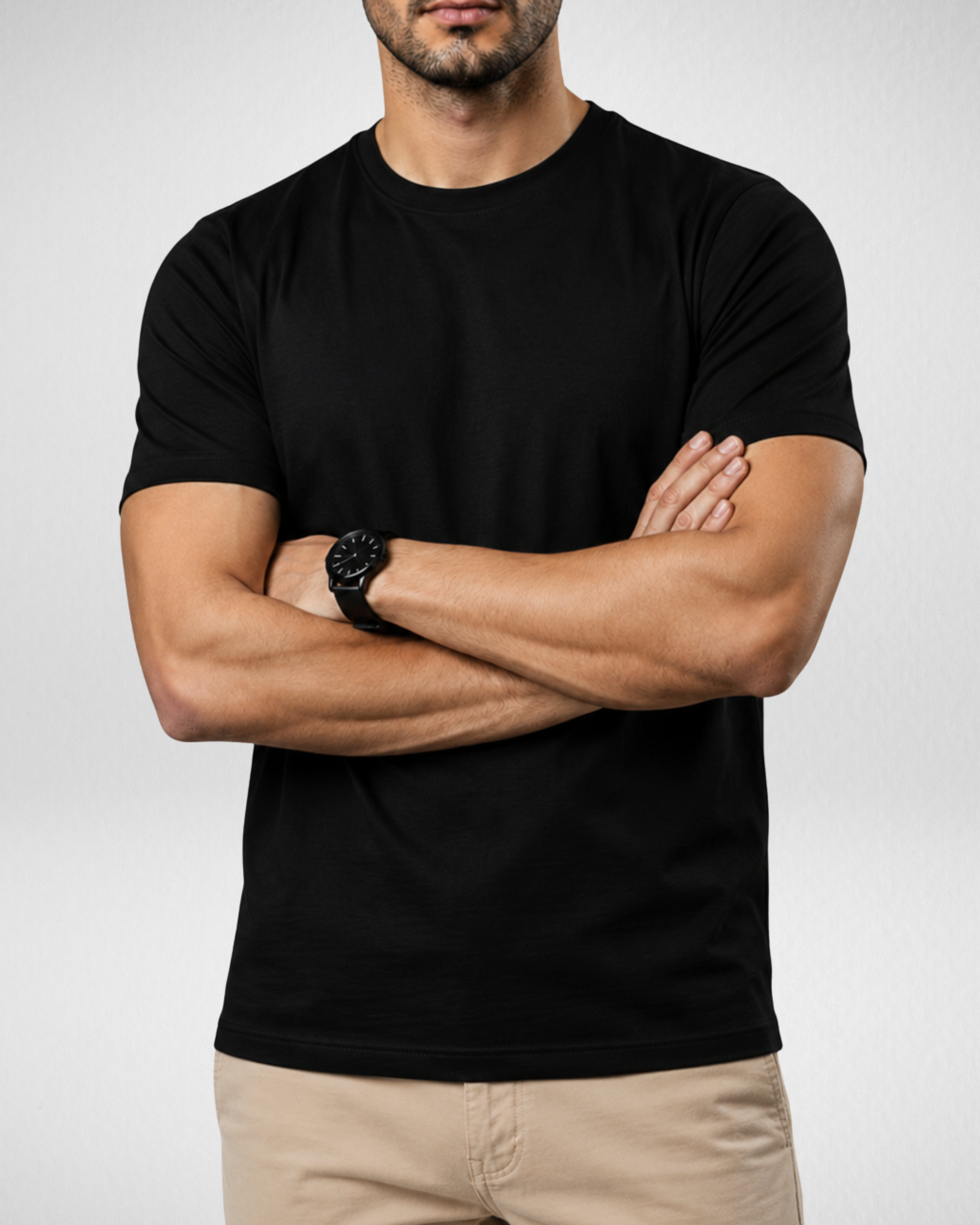 Black | Basic T-Shirt | (Code 3104)