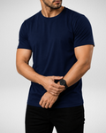 Navy Blue | Basic T-Shirt | (Code 3111)