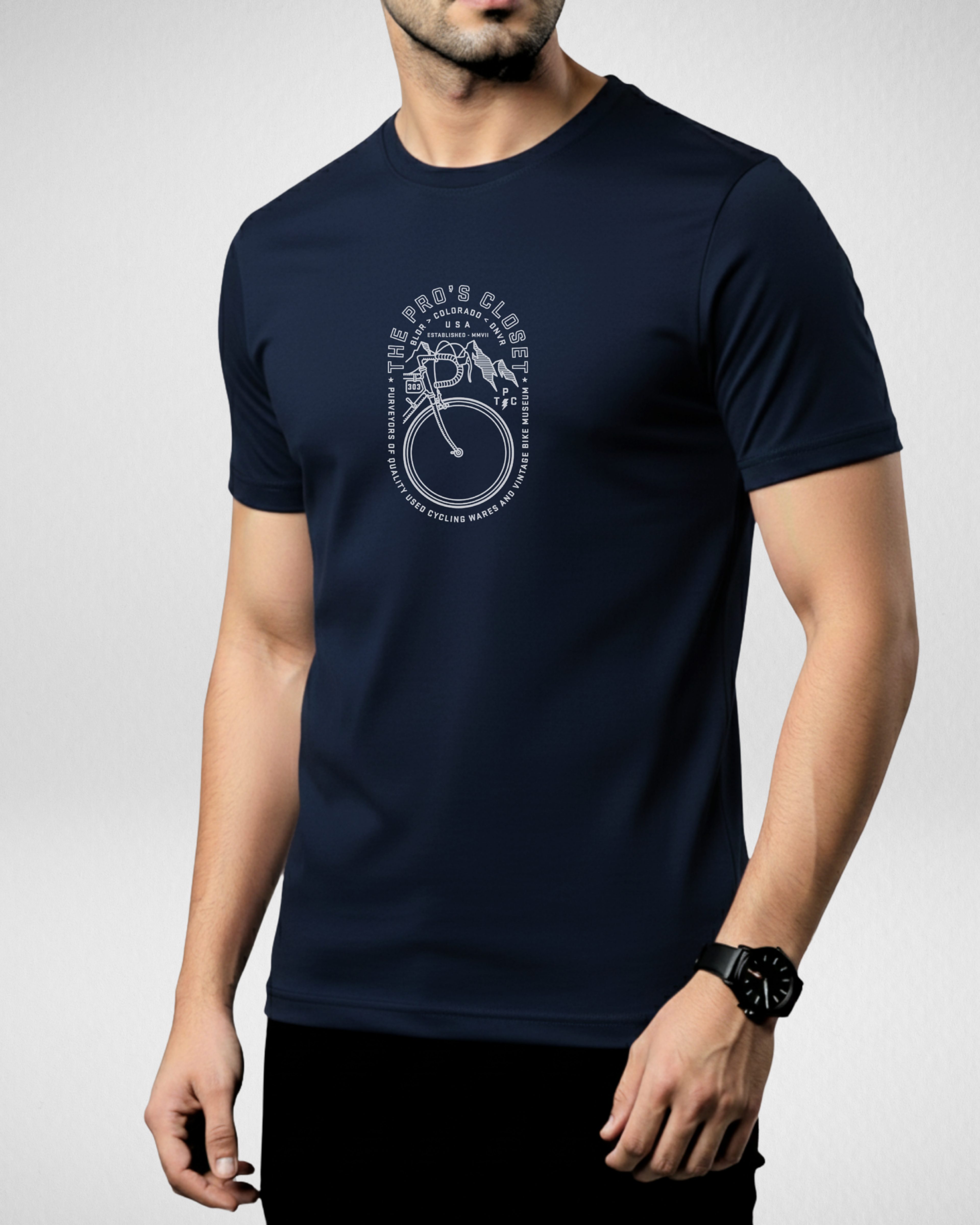 The Pros Closet | T-Shirt | Navy Blue (Code 4505)