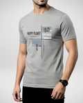 Happy Planet | T-Shirt | Heather Grey (Code 4506)