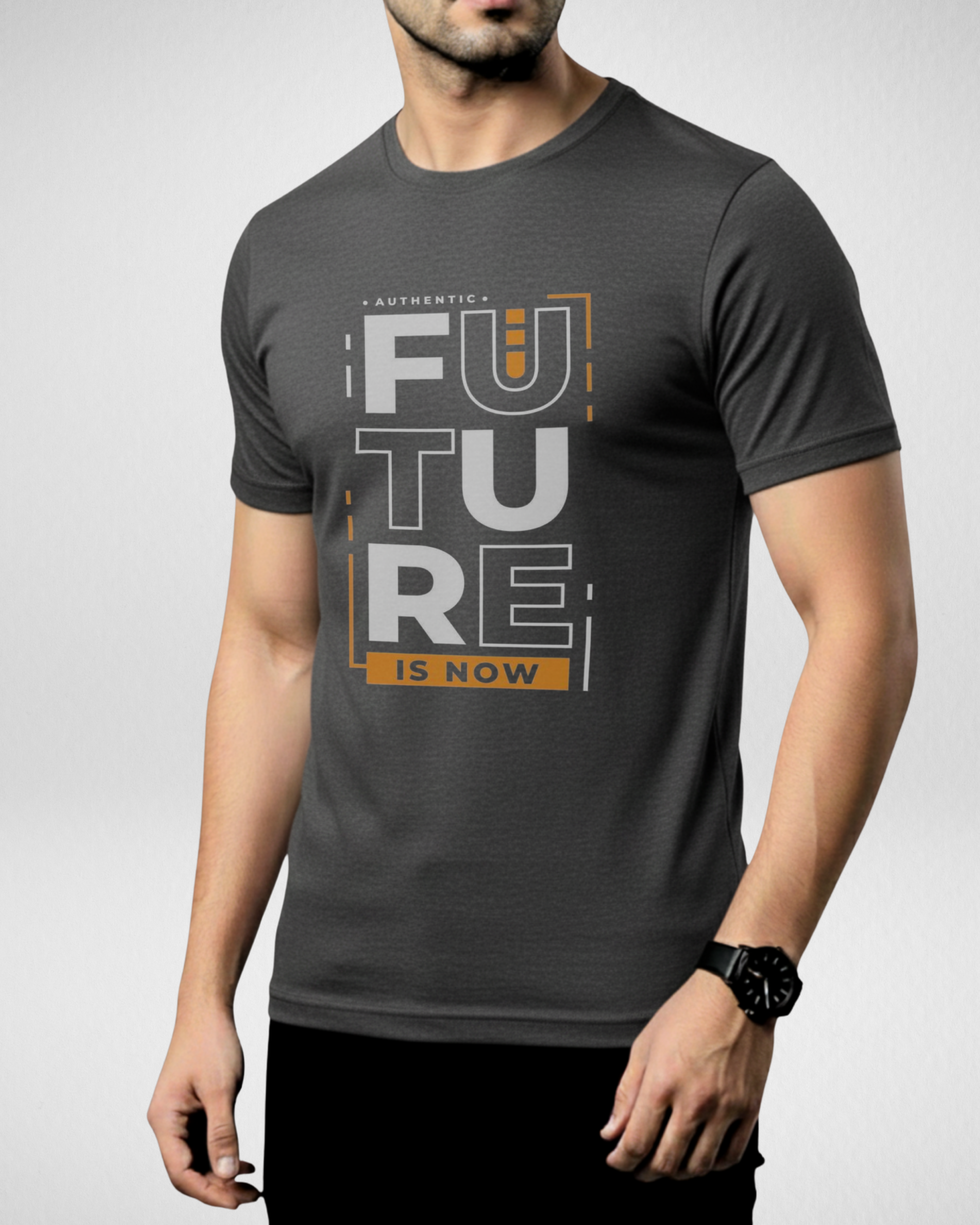 Future | T-Shirt | Charcoal grey (Code 4508)
