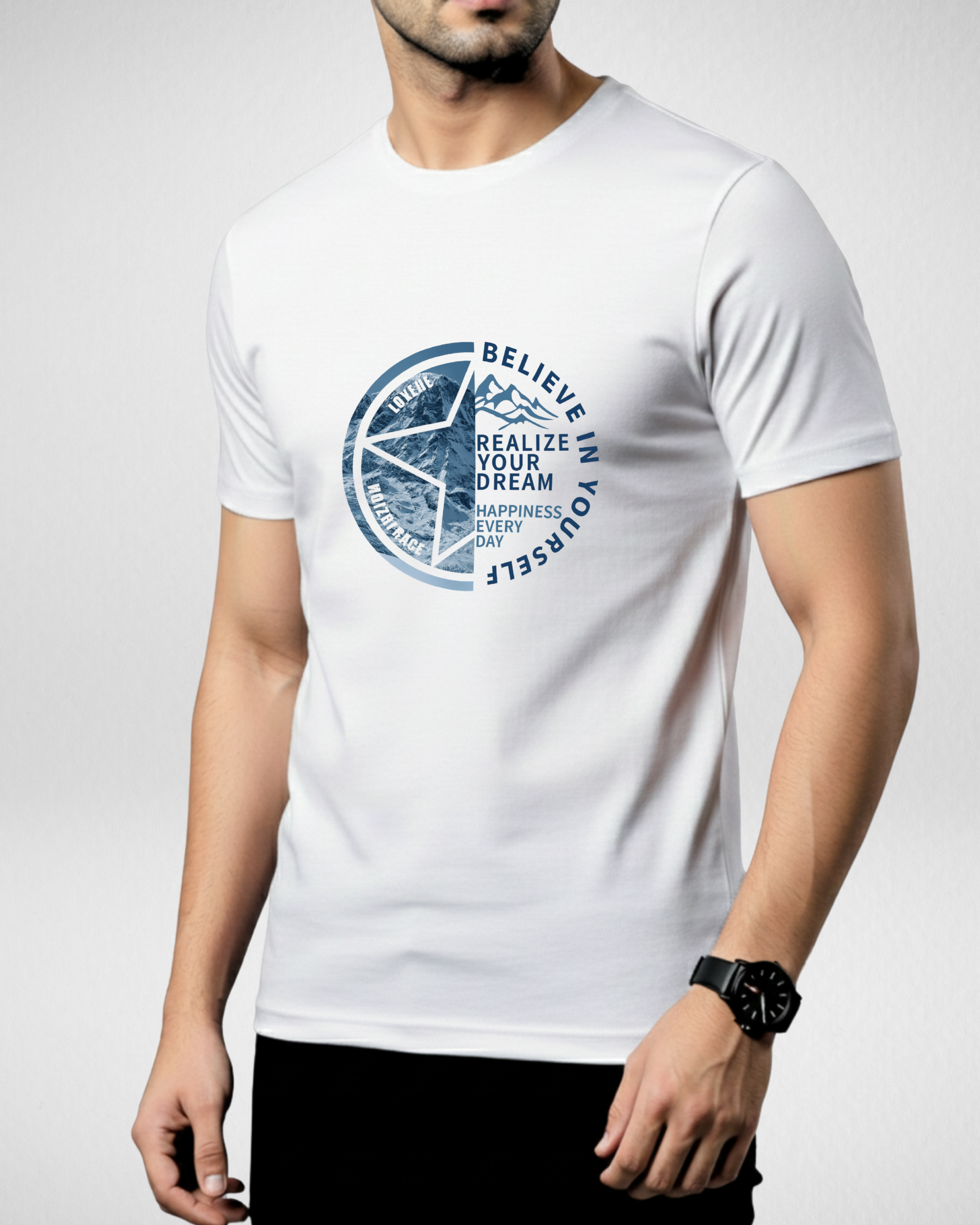 Realize | T-Shirt | White (Code 4509)