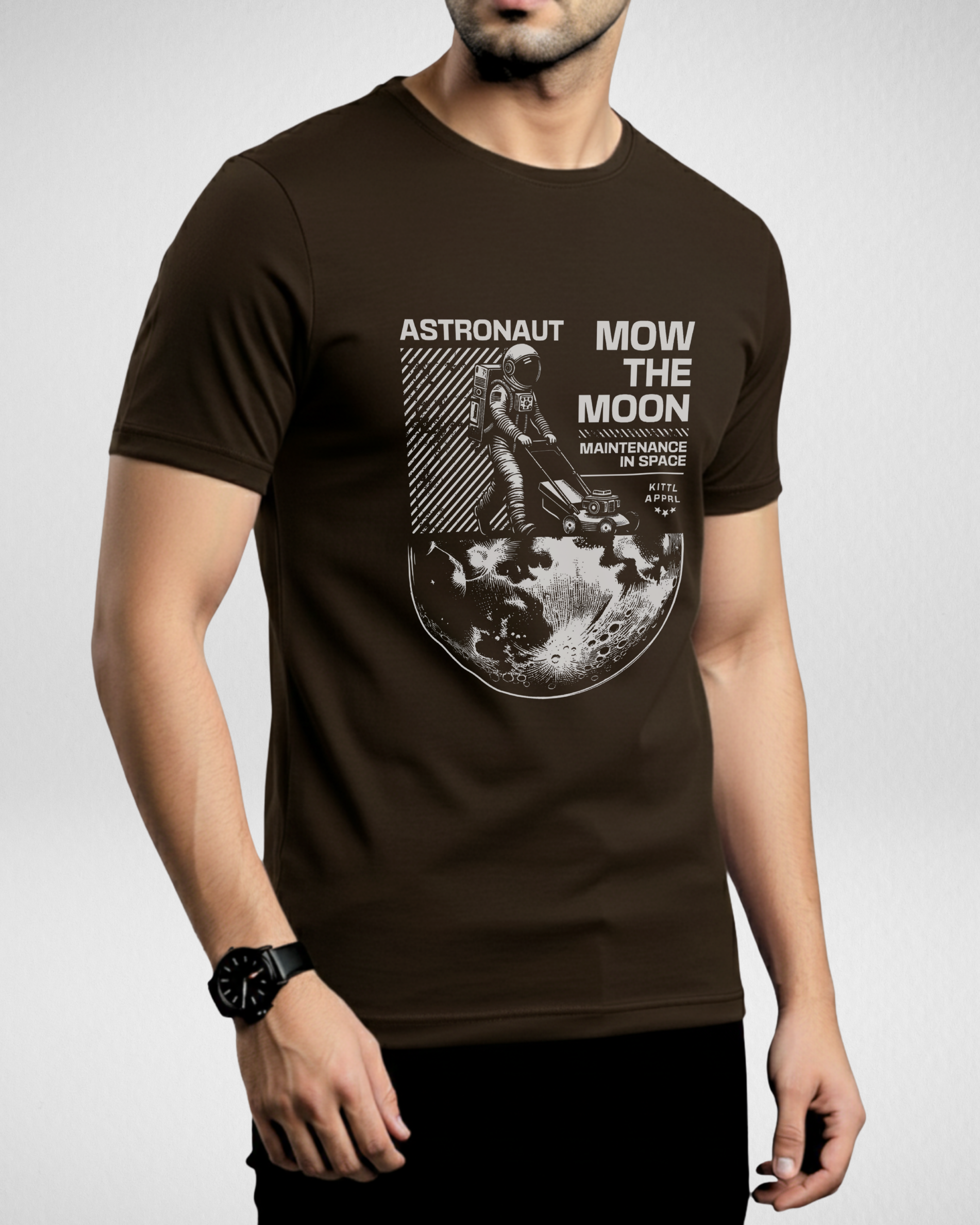 Astronaut | T-Shirt | Dark Brown (Code 4513)