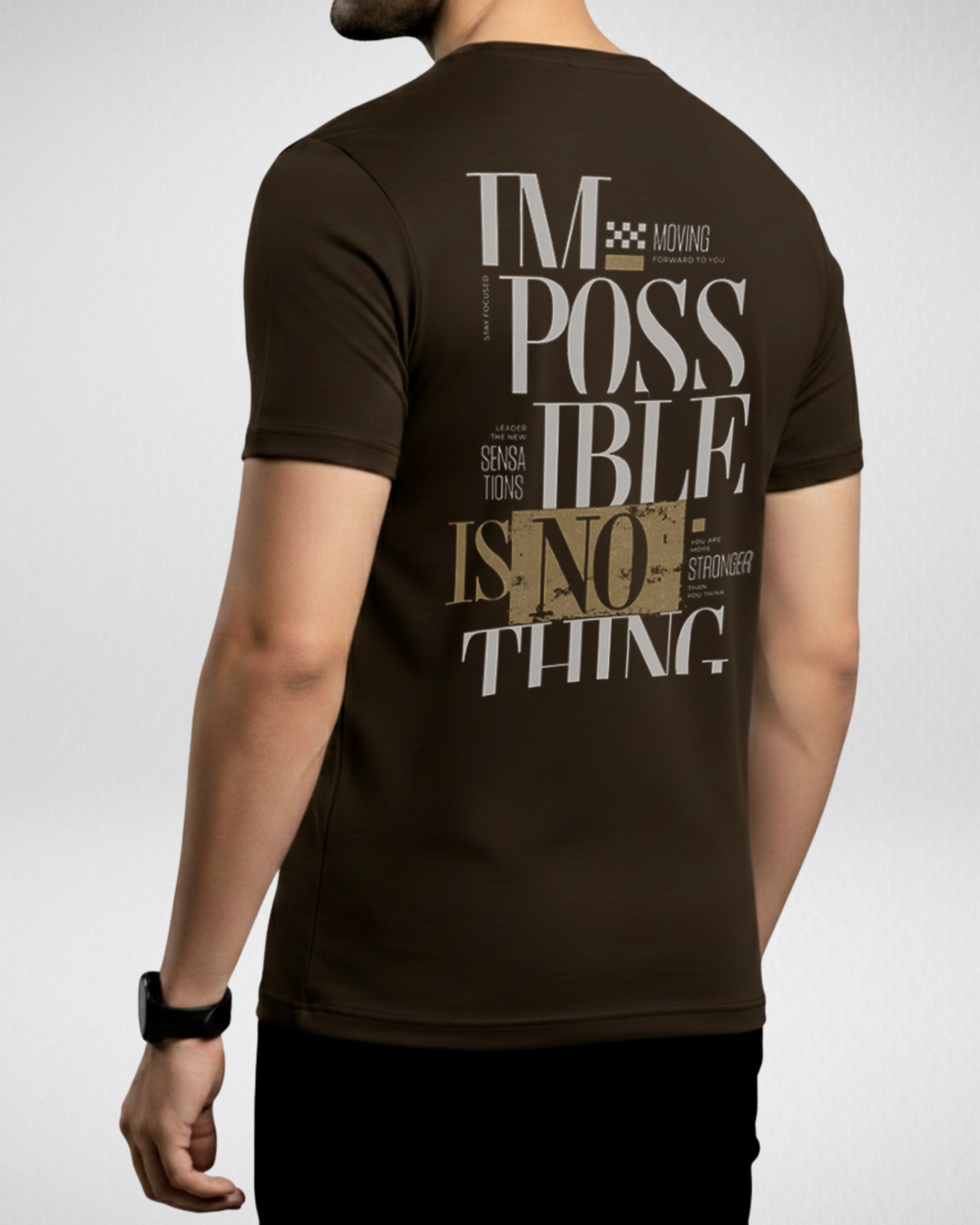 I M Poss | T-Shirt | Dark Brown (Code 4518)