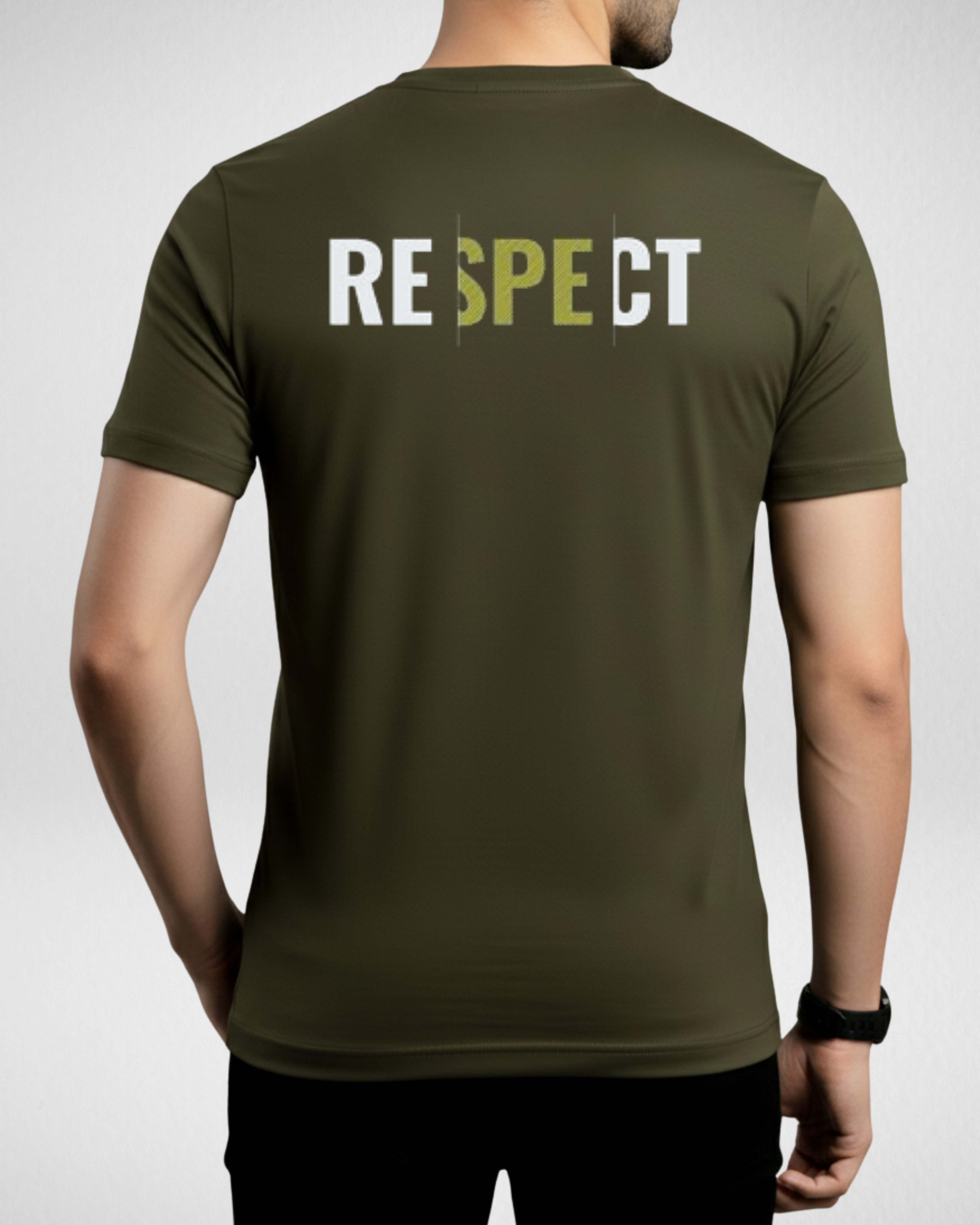 Respect | T-Shirt | Olive (Code 4525)