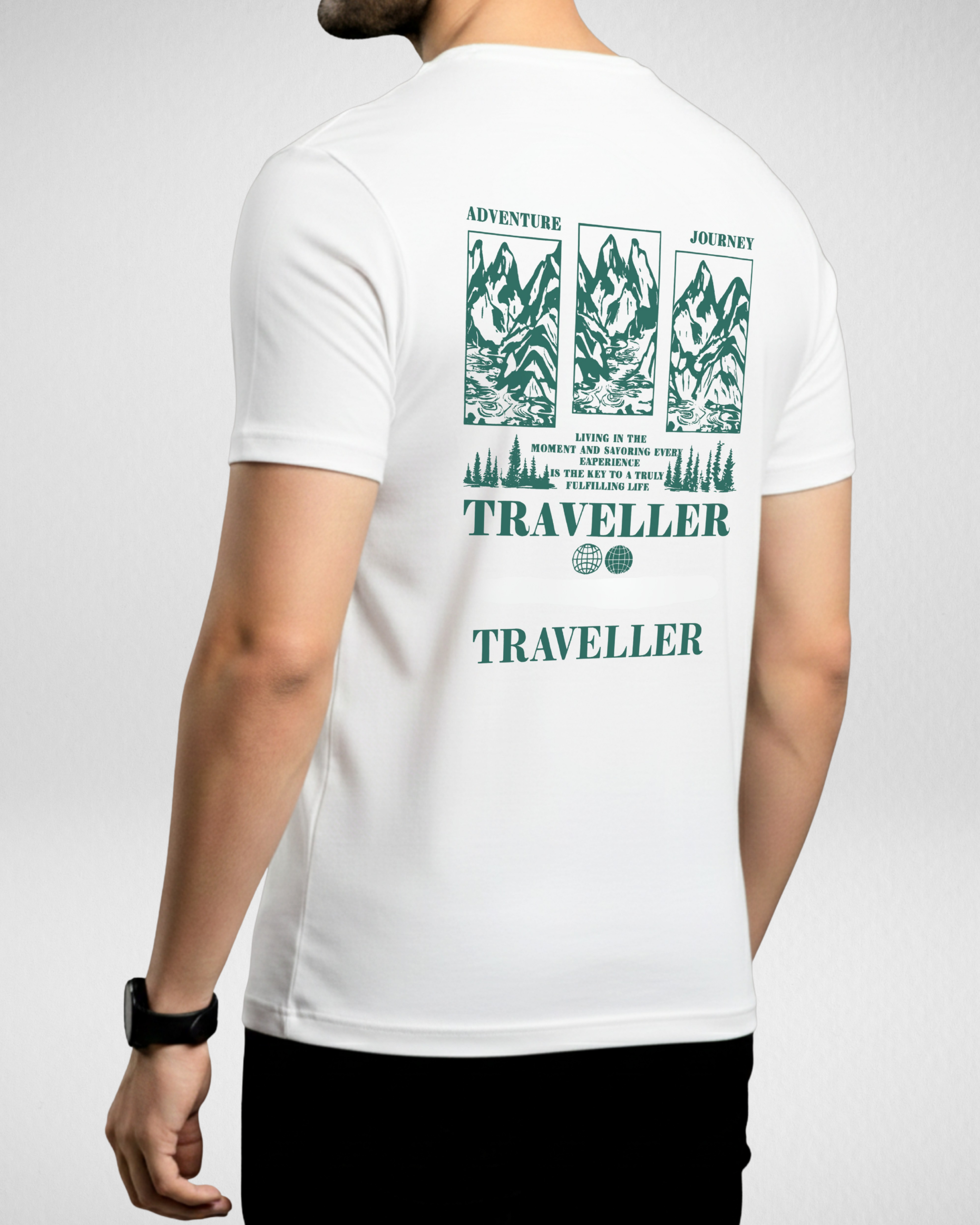 Traveller| T-Shirt | White (Code 4524)
