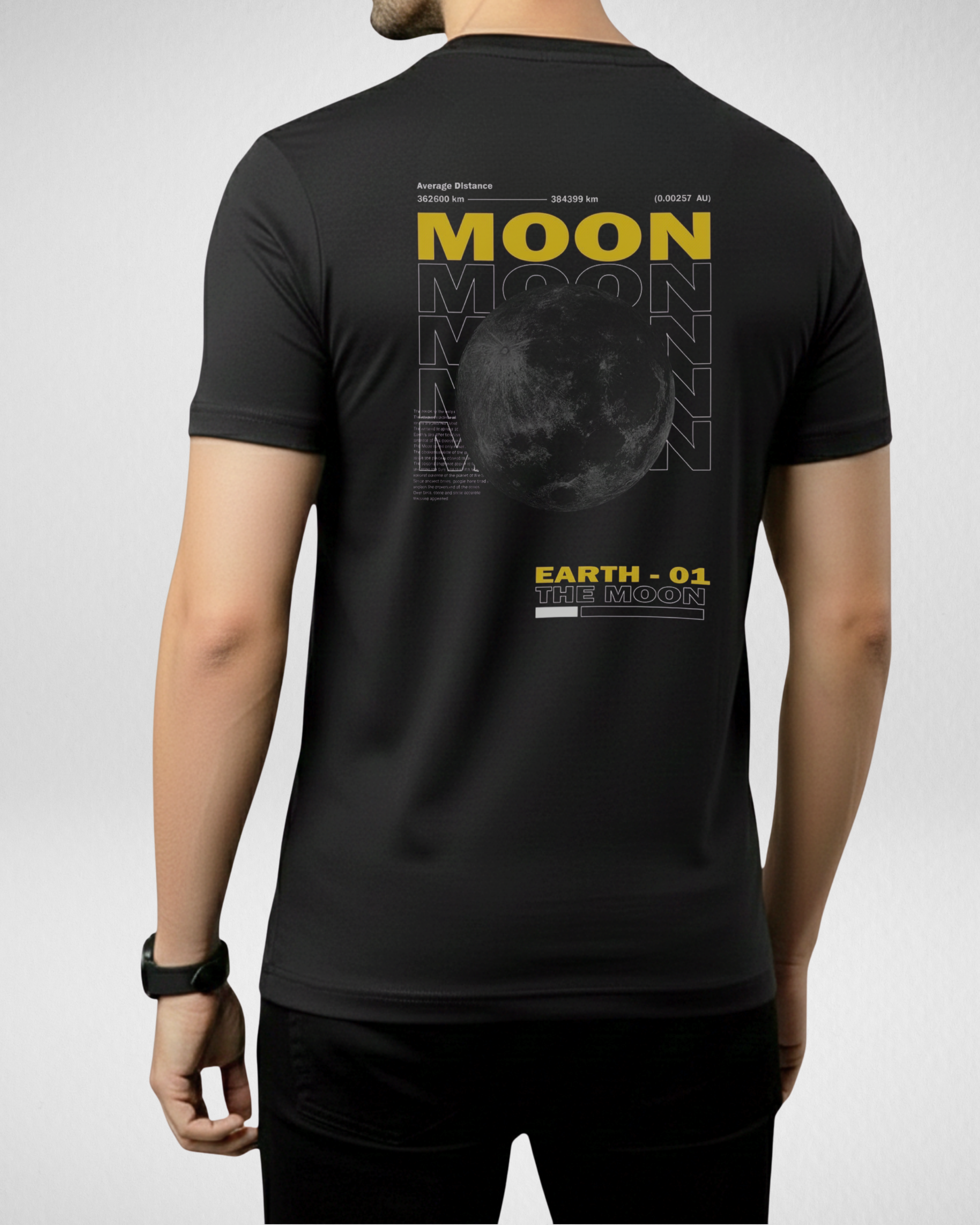 Moon | T-Shirt | Black (Code 4522)
