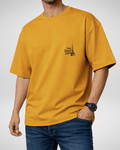 Premium | Printed Drop Shoulder | Mustard | (Code 4888)