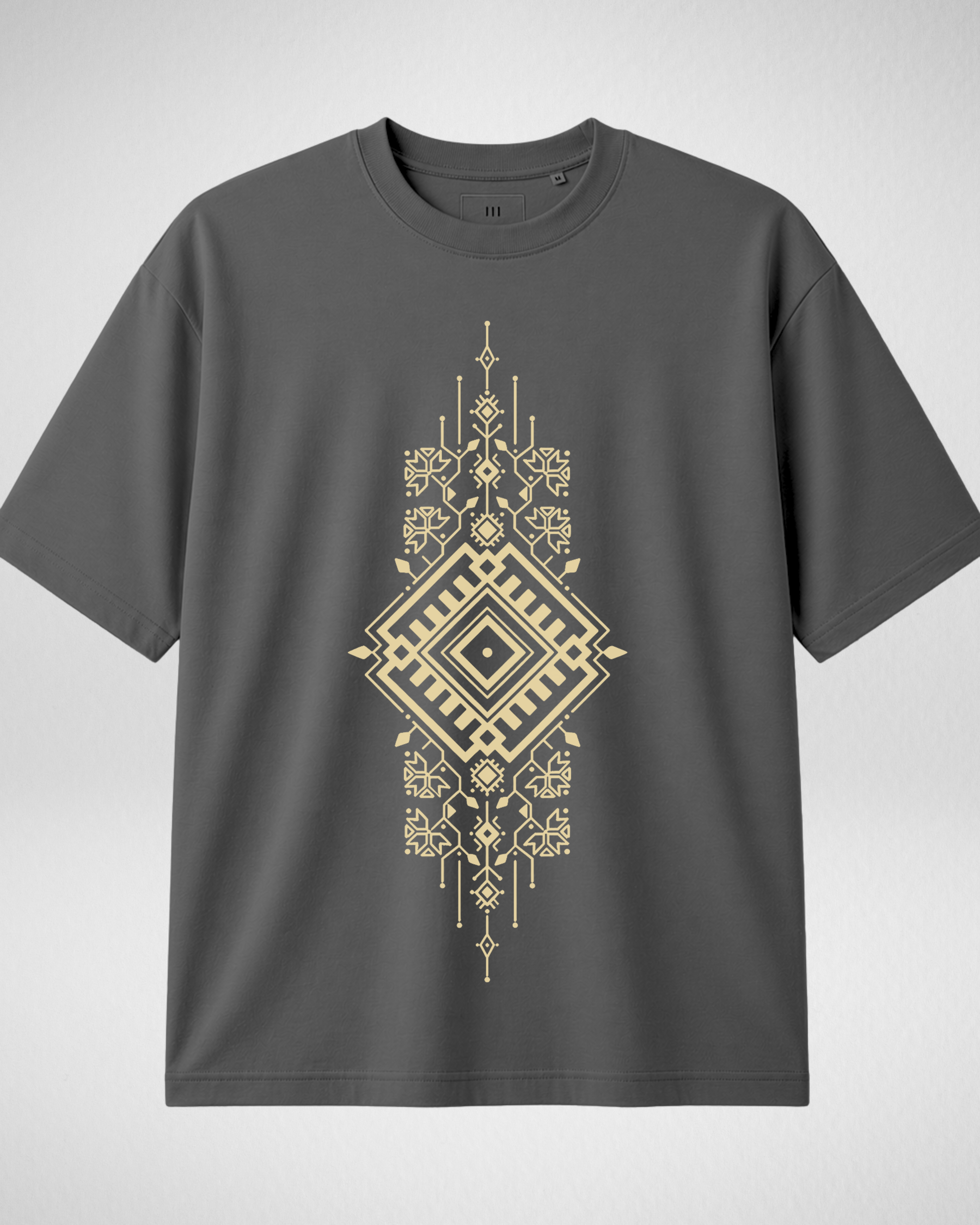 Premium | Printed Drop Shoulder | 3 Color Optional | (Code 5071)