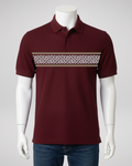 Greek Key | Polo | Maroon (Code 4659)