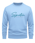 Sky Blue Men's Printed Sweatshirt – Warm and Stylish Fleece (Code 6056)