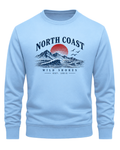 Sky Blue Men's Printed Sweatshirt – Warm and Stylish Fleece (Code 6047)