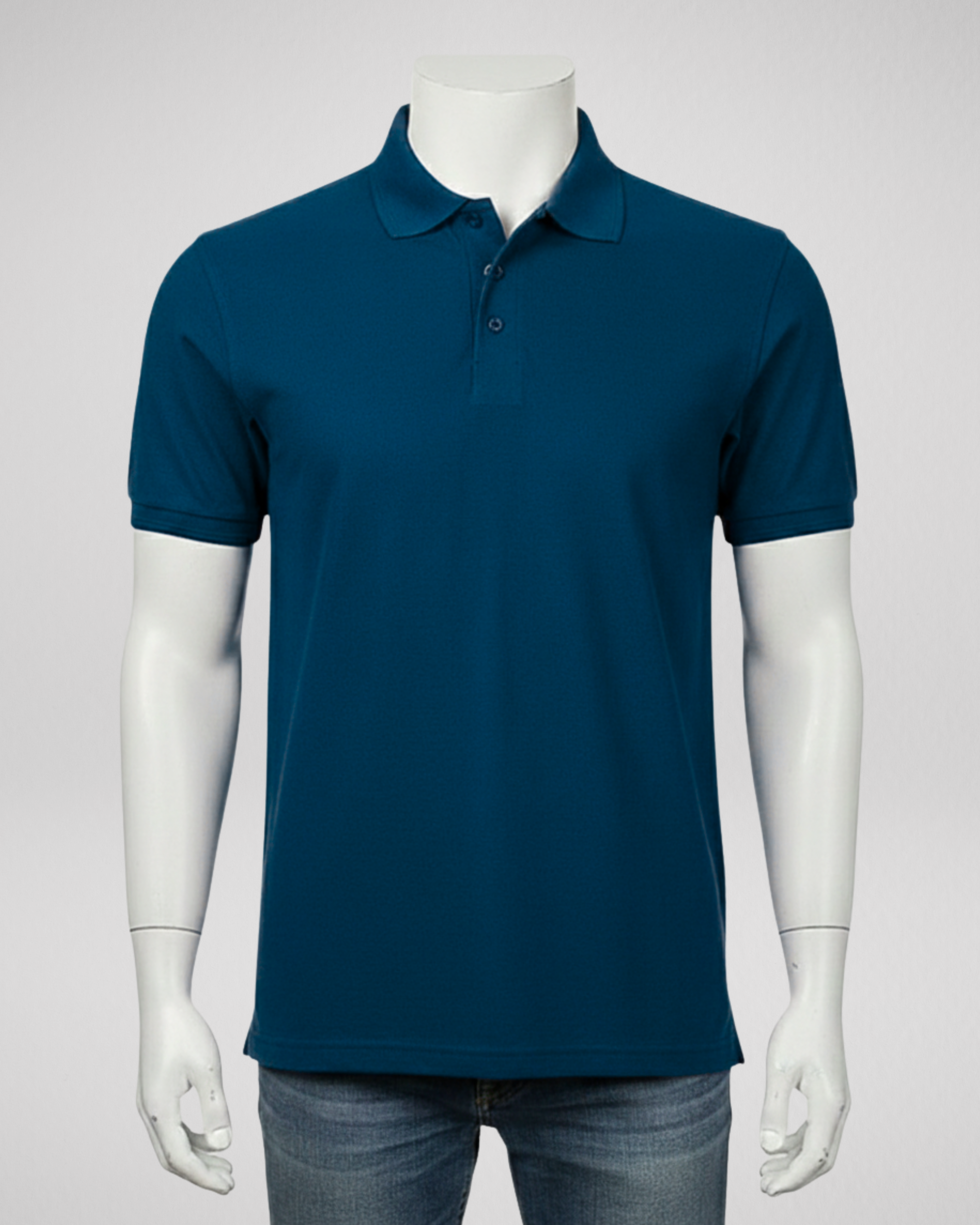 Petroleum Blue | Polo | T-Shirt (Code 4444)