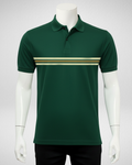 Horizontal Stripes | Polo | Bottle green (Code 4579)