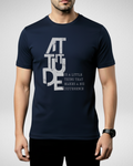 Navy Blue Printed T-Shirt/Tee for Men – Cotton Jersey Fabric (Code 5476)