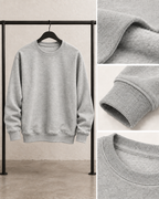 Grey Men's Fleece Sweatshirt (Code 3031)