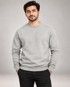 Grey Men's Fleece Sweatshirt (Code 3031)