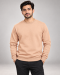 Peach Men's Fleece Sweatshirt (Code 4558)