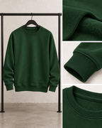 Bottle Green Men's Fleece Sweatshirt (Code 3921)