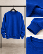 Royal Blue Men's Fleece Sweatshirt (Code 5844)